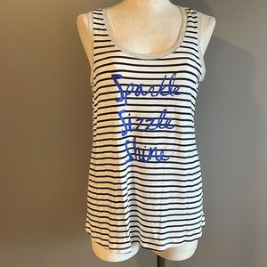 NWOT Sparkle Sizzle Shine Tank. Large